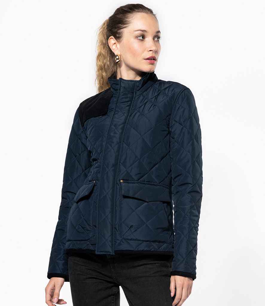 Tommy Hilfiger Womens Mid-lightweight Quilted Jacket - Navy - Large | eBay