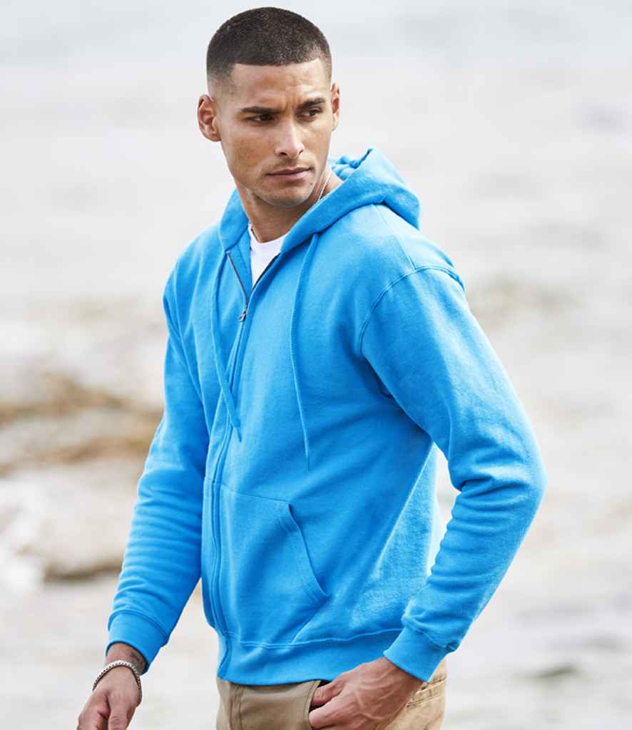 AWDis Men's Full Zip Hoodie Cotton Blend Casual Pullover Sweatshirt Jacket  S-5XL
