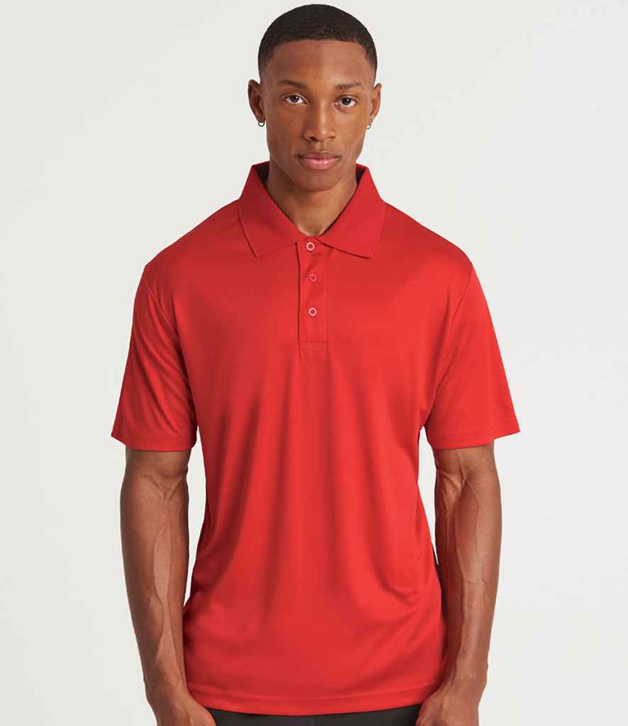 Criss Cross Dyed Red Polo T-Shirt