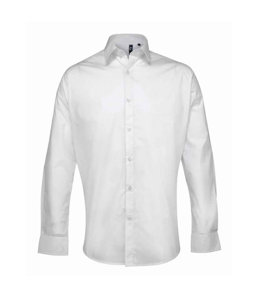 Premier Womens/Ladies Supreme Heavy Poplin Short Sleeve Work Shirt (16 US)  (White) at  Women's Clothing store