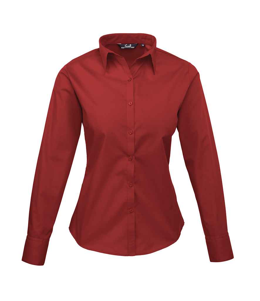 Premier Women's Supreme Poplin Short Sleeve Shirt - Corporate Wear Ireland
