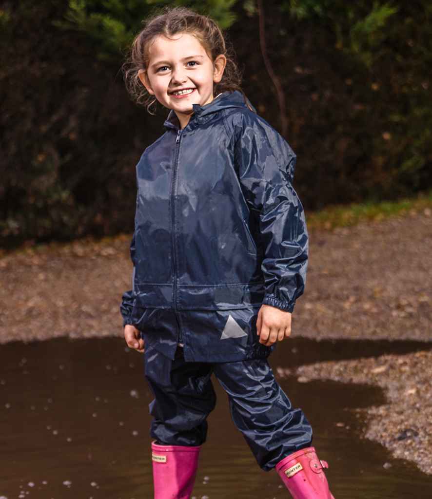 Kids Boys Children's Camo Hunting Fishing Hoodie Waterproof Jacket Trouser  Suit 