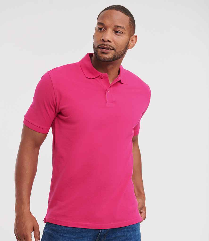 bright pink polo