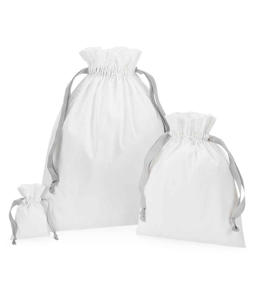 Westford Mill Recycled Cotton Drawstring Bag (One Size) (Black) :  : Sports & Outdoors